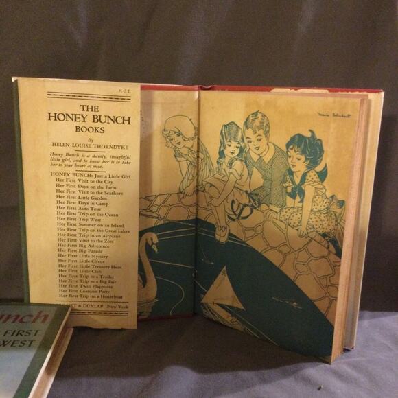 Honey Bunch #9 Trip West & #22 Twin Playmate by Helen Louise Thorndyke 1928-1941 - Picture 5 of 8